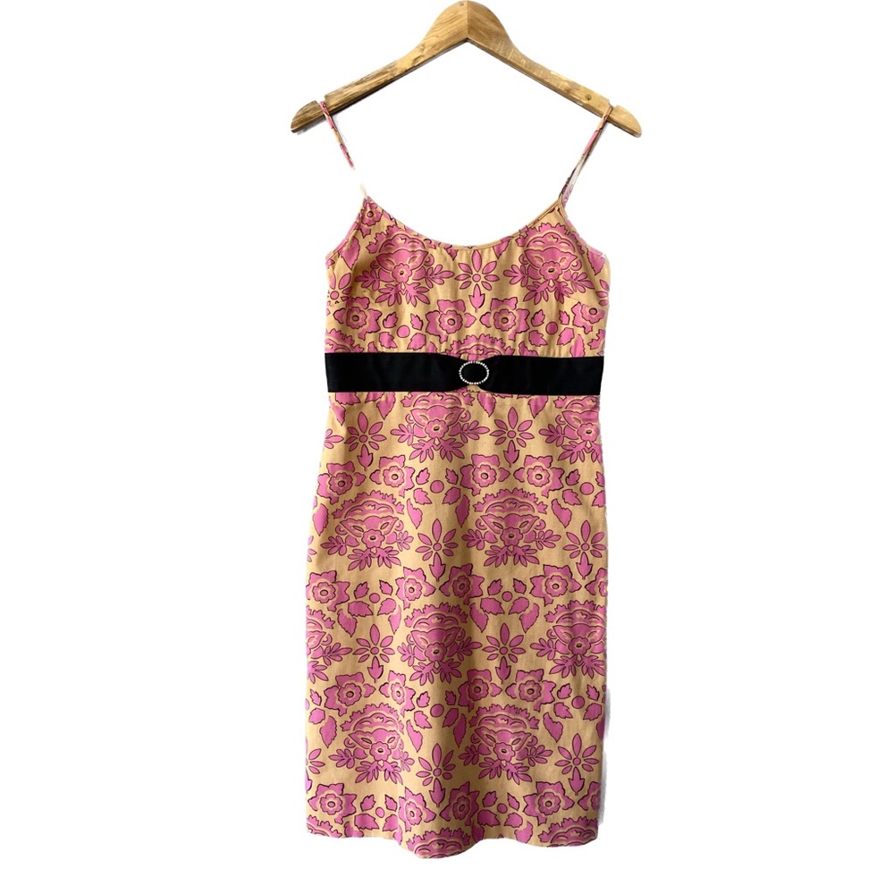 TIBI Vintage 90s Y2K Cotton Floral Sundress Size 4